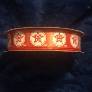 Houston Astros Official Baseball Ribbon by Offray - 5/8” x 9’ ft. NIP